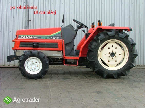 Mini traktorek Yanmar F215 obniżany, 21KM, 4x4 - zdjęcie 4