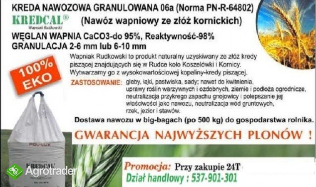 Kreda Nawozowa KREDCAL 06a (Kornica) granulat 100% eco - zdjęcie 3