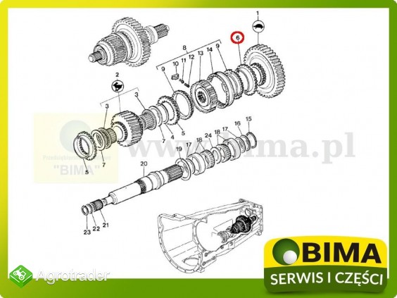 Pierścień synchronizatora Massey Ferguson 6265,6270 - zdjęcie 4