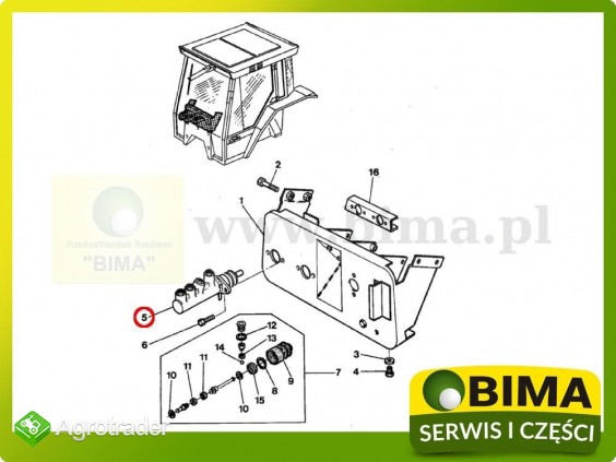 Pompa hamulcowa Massey Ferguson 6120,6130,6140,6150 - zdjęcie 1
