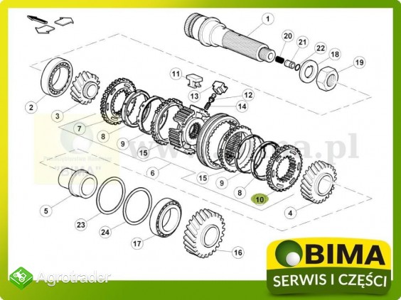 Pierścień synchronizatora Renault CLAAS Ares 836,710 - zdjęcie 2