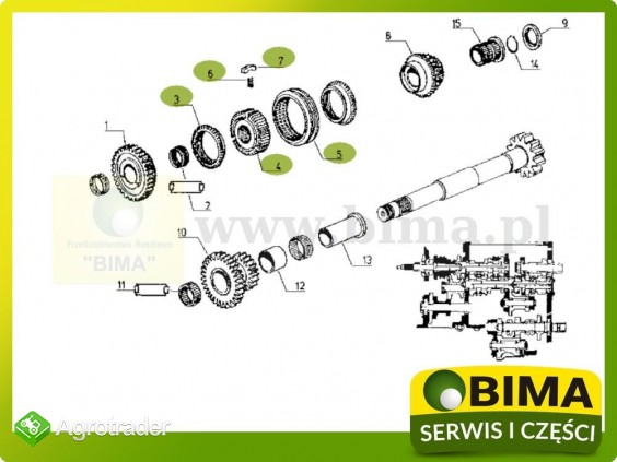 Używany synchronizator kompletny Renault CLAAS 110-14 - zdjęcie 2