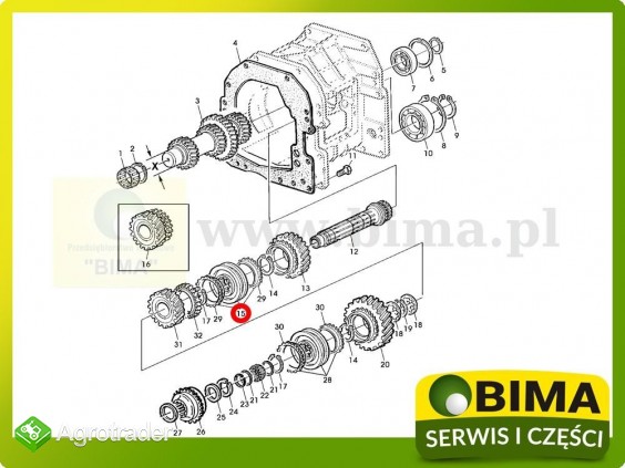 Synchronizator John Deere 6115,6125,6600