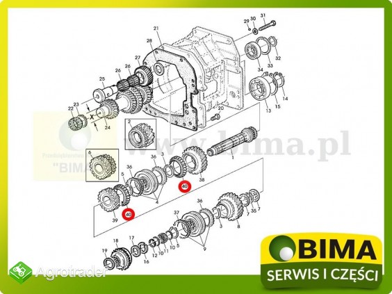 Pierścień synchronizatora John Deere 5100,6105,6115