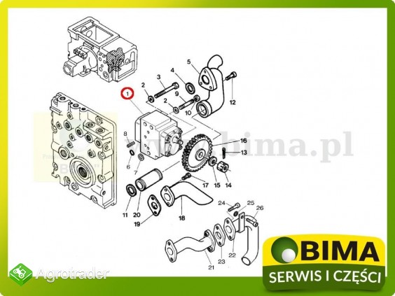 Pompa hydrauliczna oryginał Massey Ferguson 2620,2625 - zdjęcie 1