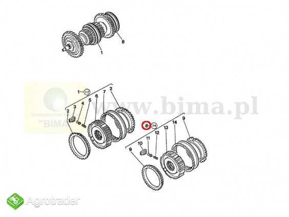 Synchronizator 3-4 bieg MF Massey Ferguson 3060,3065 - zdjęcie 3