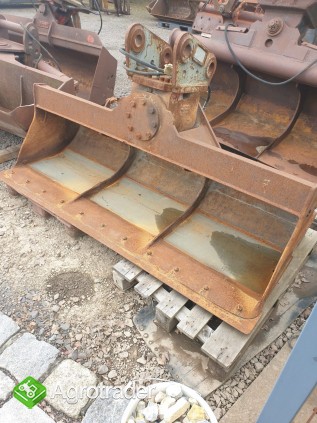 Łyżka skarpowa 210 cm z silnikiem obrotu – Radlinger, stan bdb - zdjęcie 3